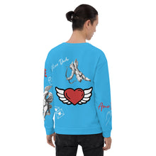 Load image into Gallery viewer, Sudadera unisex Lyra azul cielo profundo