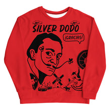 Load image into Gallery viewer, Sudadera unisex Dalí rojo alizarina
