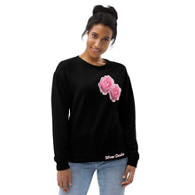 Load image into Gallery viewer, Sudadera unisex Rosas negro Perfecto
