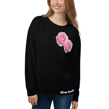 Load image into Gallery viewer, Sudadera unisex Rosas negro Perfecto