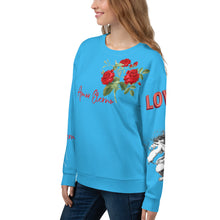 Load image into Gallery viewer, Sudadera unisex Lyra azul cielo profundo