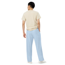 Load image into Gallery viewer, Pantalón ancho  unisex azul pattens
