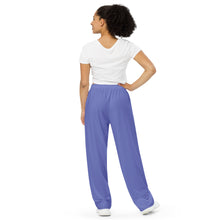 Load image into Gallery viewer, Pantalón ancho unisex azul pizarra medio