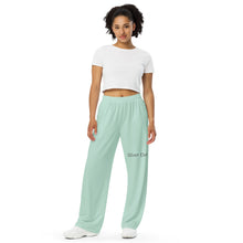 Load image into Gallery viewer, Pantalón ancho unisex azul aereo