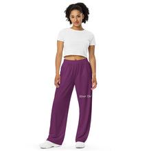 Load image into Gallery viewer, Pantalón ancho unisex morado palatinado