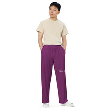 Load image into Gallery viewer, Pantalón ancho unisex morado palatinado