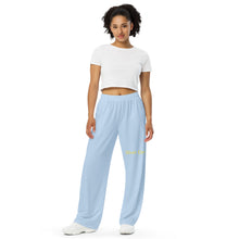 Load image into Gallery viewer, Pantalón ancho  unisex azul pattens
