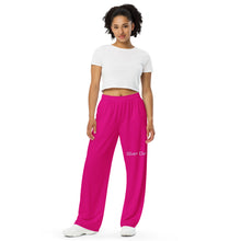Load image into Gallery viewer, Pantalón ancho unisex rojo violeta medio