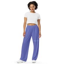 Load image into Gallery viewer, Pantalón ancho unisex azul pizarra medio