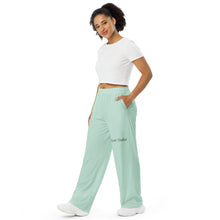 Load image into Gallery viewer, Pantalón ancho unisex azul aereo