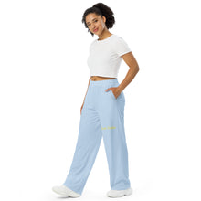 Load image into Gallery viewer, Pantalón ancho  unisex azul pattens
