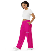 Load image into Gallery viewer, Pantalón ancho unisex rojo violeta medio