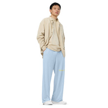 Load image into Gallery viewer, Pantalón ancho  unisex azul pattens