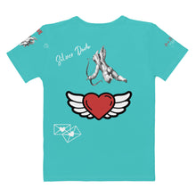 Load image into Gallery viewer, Camiseta para mujer Lyra azul turquesa oscuro