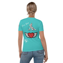 Load image into Gallery viewer, Camiseta para mujer Lyra azul turquesa oscuro

