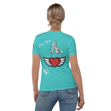 Load image into Gallery viewer, Camiseta para mujer Lyra azul turquesa oscuro