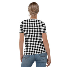 Load image into Gallery viewer, Camiseta para mujer Nice! ajedrezado
