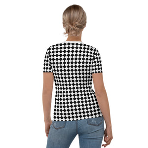 Camiseta para mujer Nice! ajedrezado