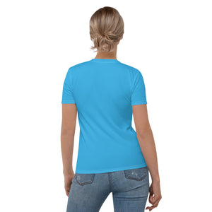 Camiseta para mujer Adrienne azul cielo profundo