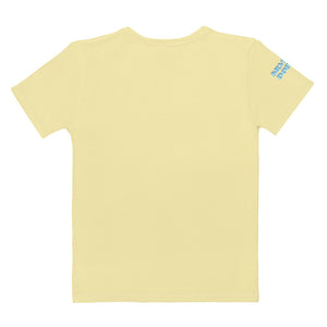 Camiseta para mujer Vuelo amarillo claro