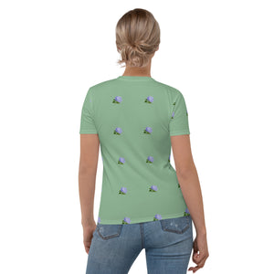 Camiseta para mujer  Calina verde mar oscuro