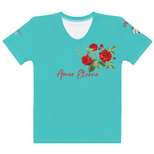 Load image into Gallery viewer, Camiseta para mujer Lyra azul turquesa oscuro