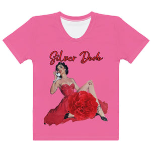 Camiseta para mujer Adrienne rosa brillante