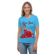 Load image into Gallery viewer, Camiseta para mujer Adrienne azul cielo profundo
