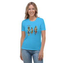 Load image into Gallery viewer, Camiseta para mujer Angelicus azul cielo profundo