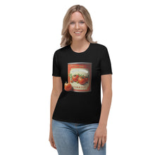 Load image into Gallery viewer, Camiseta para mujer Tomato Tin negro Perfecto