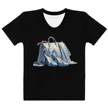 Load image into Gallery viewer, Camiseta para mujer Glam Steps negro Perecto