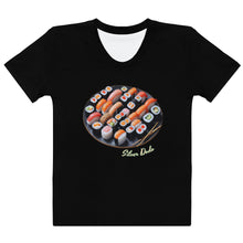 Load image into Gallery viewer, Camiseta para mujer Sushi Luxe negro Perfecto