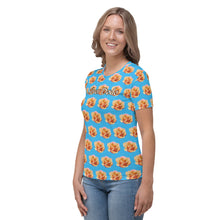 Load image into Gallery viewer, Camiseta para mujer Izaro Idara azul cielo profundo