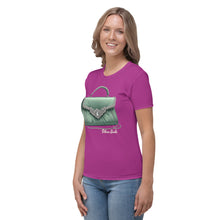 Cargar imagen en el visor de la galería, Camiseta para mujer Anka red violet star
