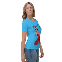 Load image into Gallery viewer, Camiseta para mujer Adrienne azul cielo profundo