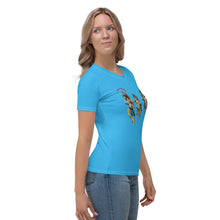 Load image into Gallery viewer, Camiseta para mujer Angelicus azul cielo profundo