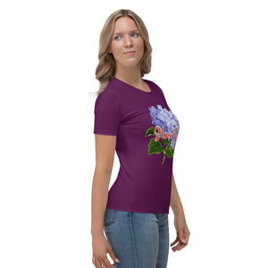Camiseta para mujer Narkissa púrpura de tiro