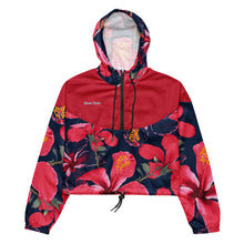 Load image into Gallery viewer, Cortavientos crop para mujer Hibisco