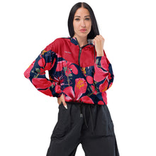 Load image into Gallery viewer, Cortavientos crop para mujer Hibisco