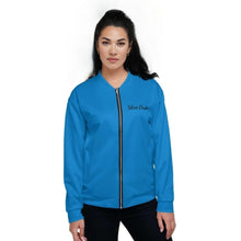 Load image into Gallery viewer, Chaqueta bomber unisex básica azul marino claro