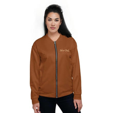 Load image into Gallery viewer, Chaqueta bomber unisex básica saddle brown