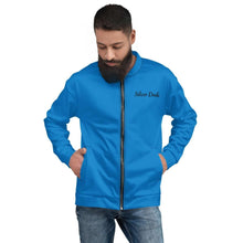 Load image into Gallery viewer, Chaqueta bomber unisex básica azul marino claro