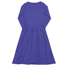 Load image into Gallery viewer, Vestido midi con manga larga medium slate blue 2