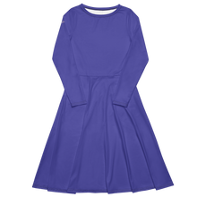 Load image into Gallery viewer, Vestido midi con manga larga medium slate blue 2