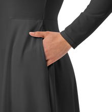 Load image into Gallery viewer, Vestido midi con manga larga eclipse