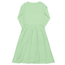 Load image into Gallery viewer, Vestido midi con manga larga verde Tara