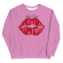 Load image into Gallery viewer, Sudadera unisex Amarilis Labios rosa chicle