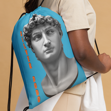 Load image into Gallery viewer, Mochila con cordones David azul