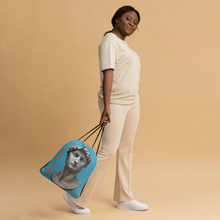 Load image into Gallery viewer, Mochila con cordones David azul