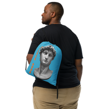 Load image into Gallery viewer, Mochila con cordones David azul